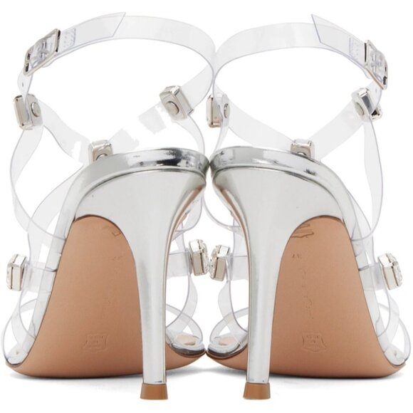 Gianvito Rossi Crystal Fever 85mm sandals in Transparent 36 Womens High Heels - Picture 6 of 15